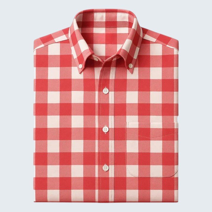 Bavarian Red Checkered Men's Shirt Bavarian Red Checkered Men's Shirt