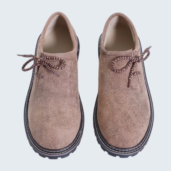 Bavarian-Style Clean Brown Lederhosen Shoes for Men
