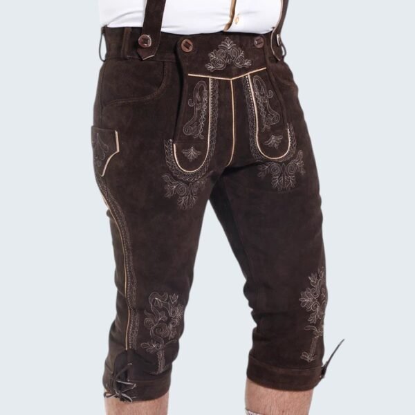 Brown Bundhosen with Floral Details
