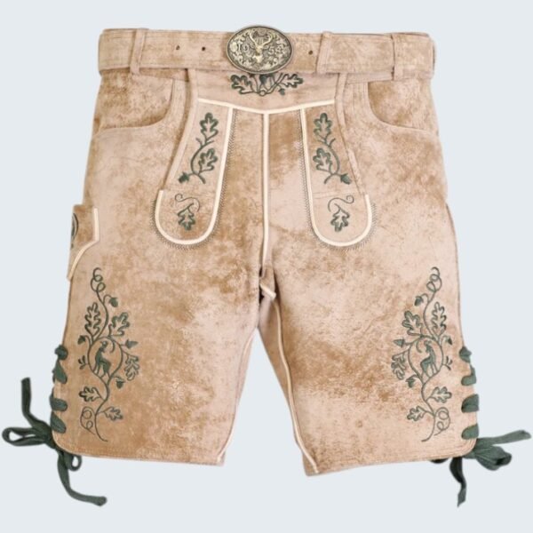 Classic Bone White Bavarian Lederhosen Men