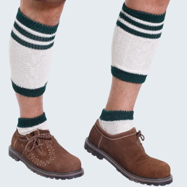 Cozy and Stylish Bavarian Lederhosen Socks in Off-White