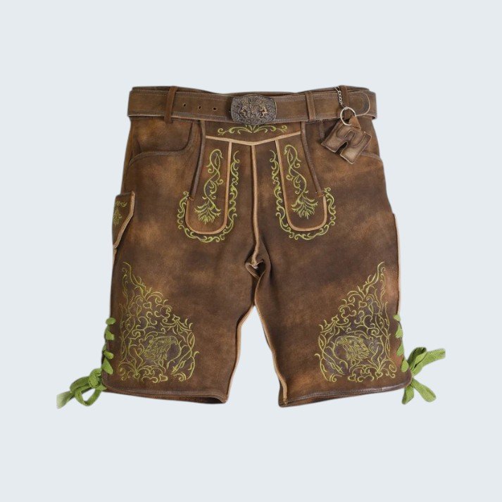 Green Deer Embroidery Lederhosen Green Deer Embroidery Lederhosen
