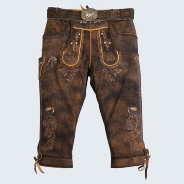 Heritage-Inspired Sepia Brown Bundhosen
