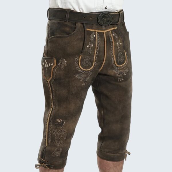 Heritage-Inspired Sepia Brown Bundhosen