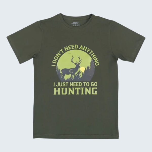 Hunter Green Traditional T-Shirt with Bavarian Motif