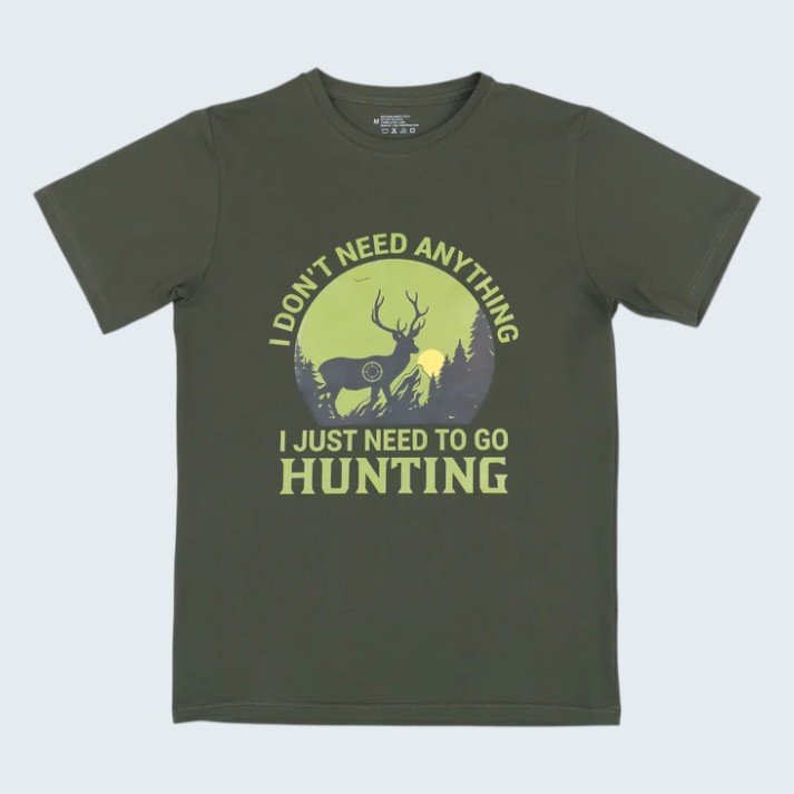 Hunter Green Traditional T-Shirt with Bavarian Motif Hunter Green Traditional T-Shirt with Bavarian Motif