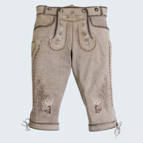 Light Grey Oktoberfest Bundhosen