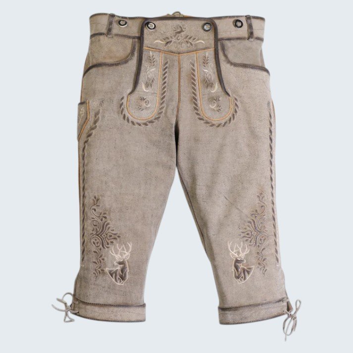 Light Grey Oktoberfest Bundhosen Light Grey Oktoberfest Bundhosen