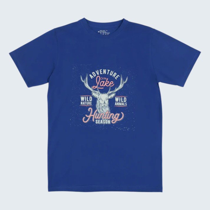 Men’s T-Shirt Royal Blue Celebrating Bavarian Art Men’s T-Shirt Royal Blue Celebrating Bavarian Art