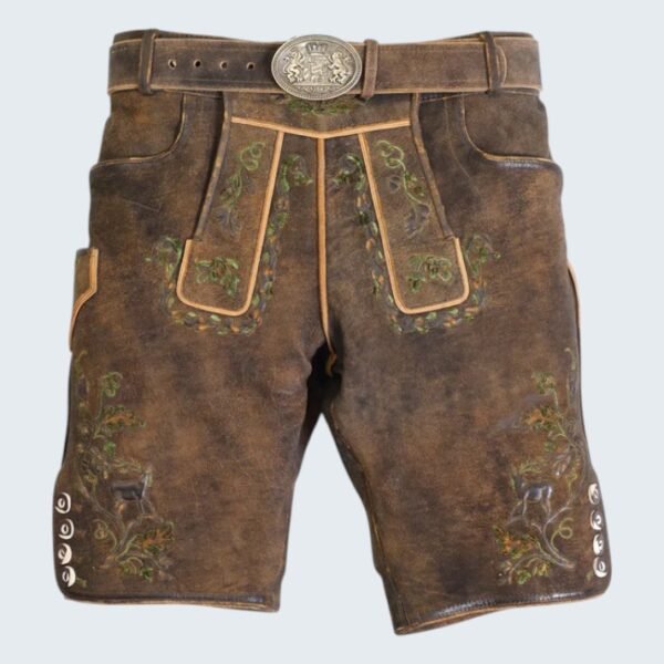 Raw Brown Vintage Inspired Lederhosen