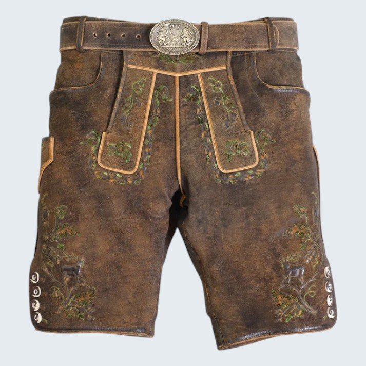 Raw Brown Vintage Inspired Lederhosen Raw Brown Vintage Inspired Lederhosen