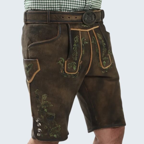 Raw Brown Vintage Inspired Lederhosen