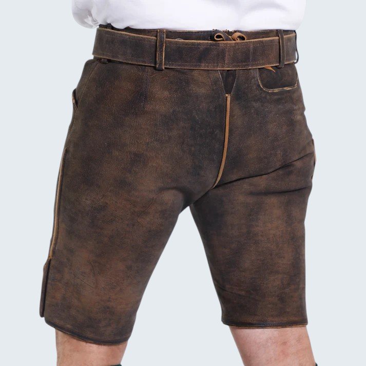Raw Brown Vintage Inspired Lederhosen3 Raw Brown Vintage Inspired Lederhosen - Image 2