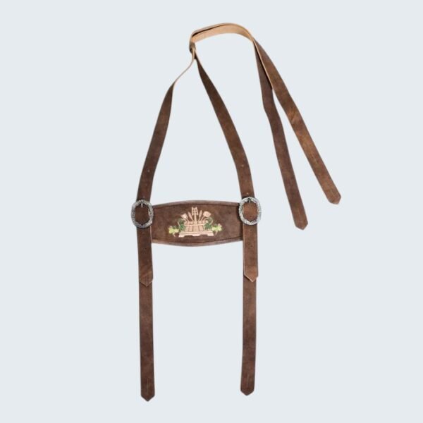 Russet Brown Premium Lederhosen Suspenders