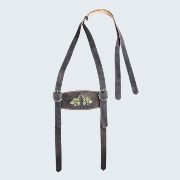 Sepia Raw Brown Premium Lederhosen Suspenders
