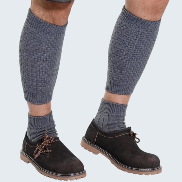 Traditional Gray Foklore Socks for Lederhosen Men