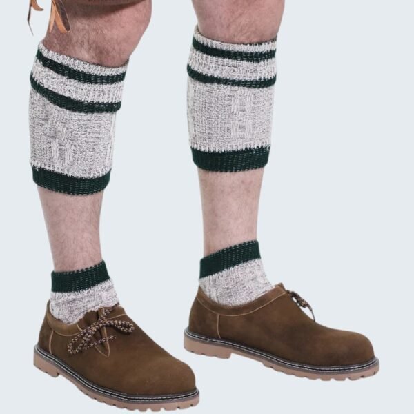 Traditional Gray Lederhosen Socks for Oktoberfest
