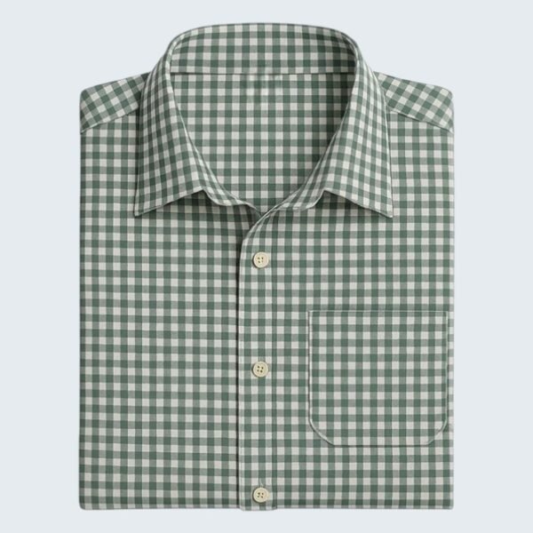 Traditional Green Checkered Shirt for Women Lederhosen