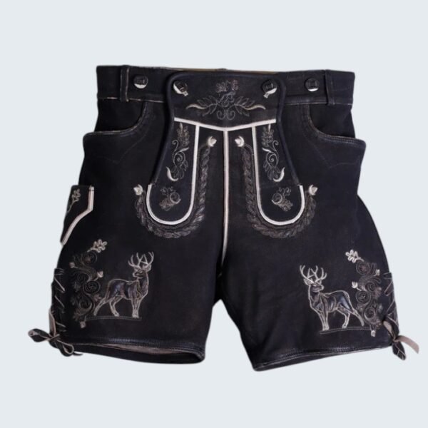 Traditional Style Black Women Lederhosen
