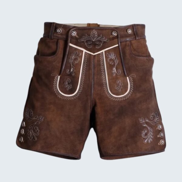Traditional Style Brown Women Lederhosen