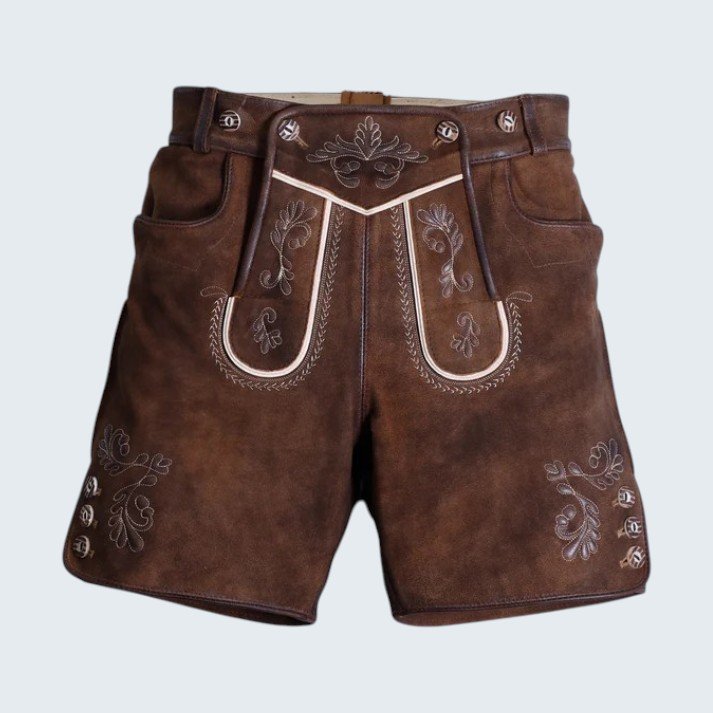 Traditional Style Brown Women Lederhosen Traditional Style Brown Women Lederhosen