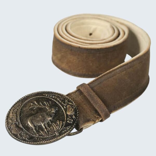Authentic German Lederhosen Buckle Belt