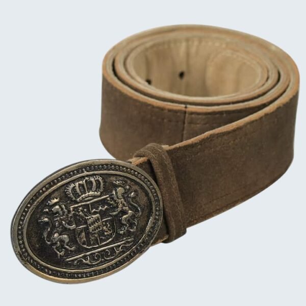 Bavarian Style Authentic Brown Trachten Belt