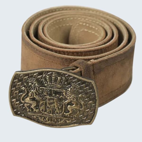 Classic Dark Brown German Trachten Belt