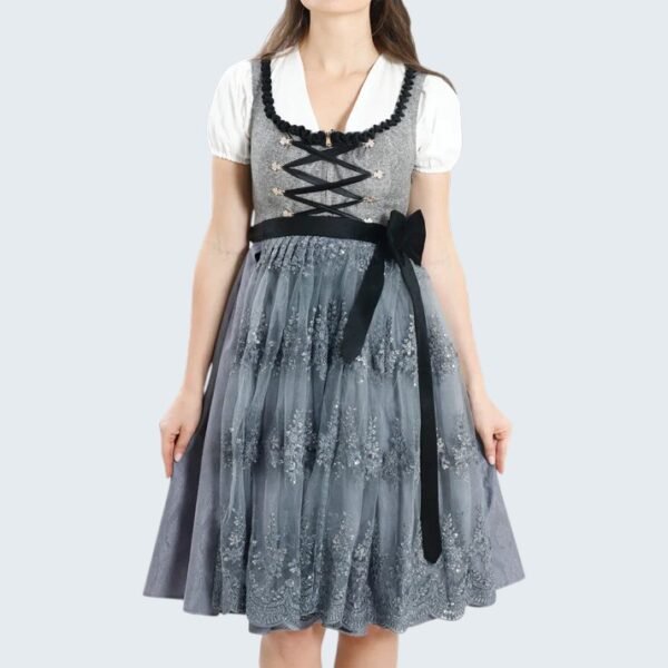 Midi Dirndl Inspired by Rich Gray Heritage
